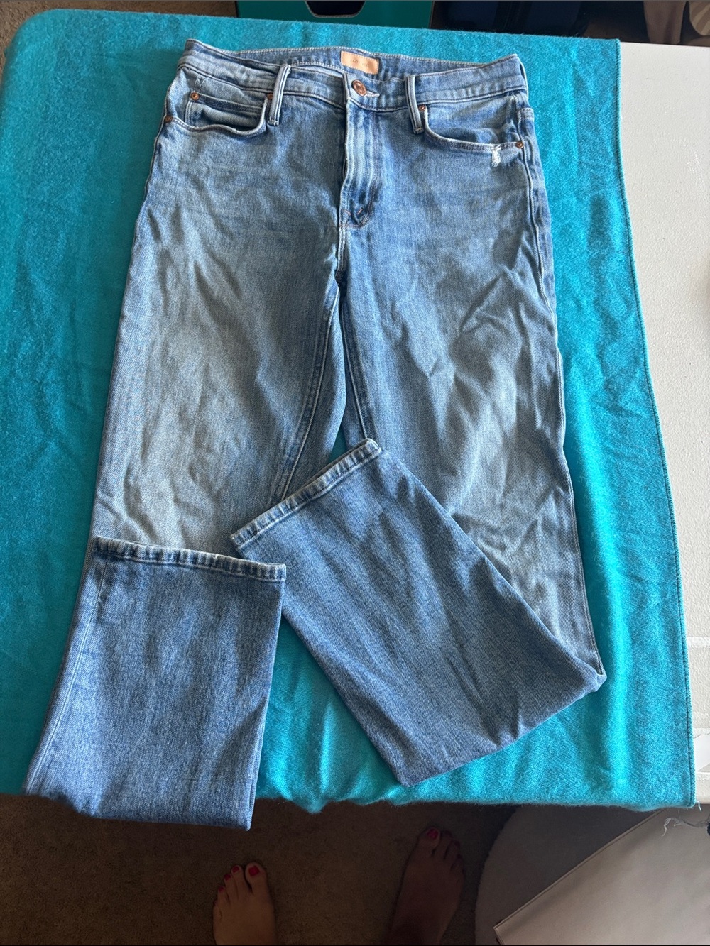 MOTHER Light Blue Denim Jeans
